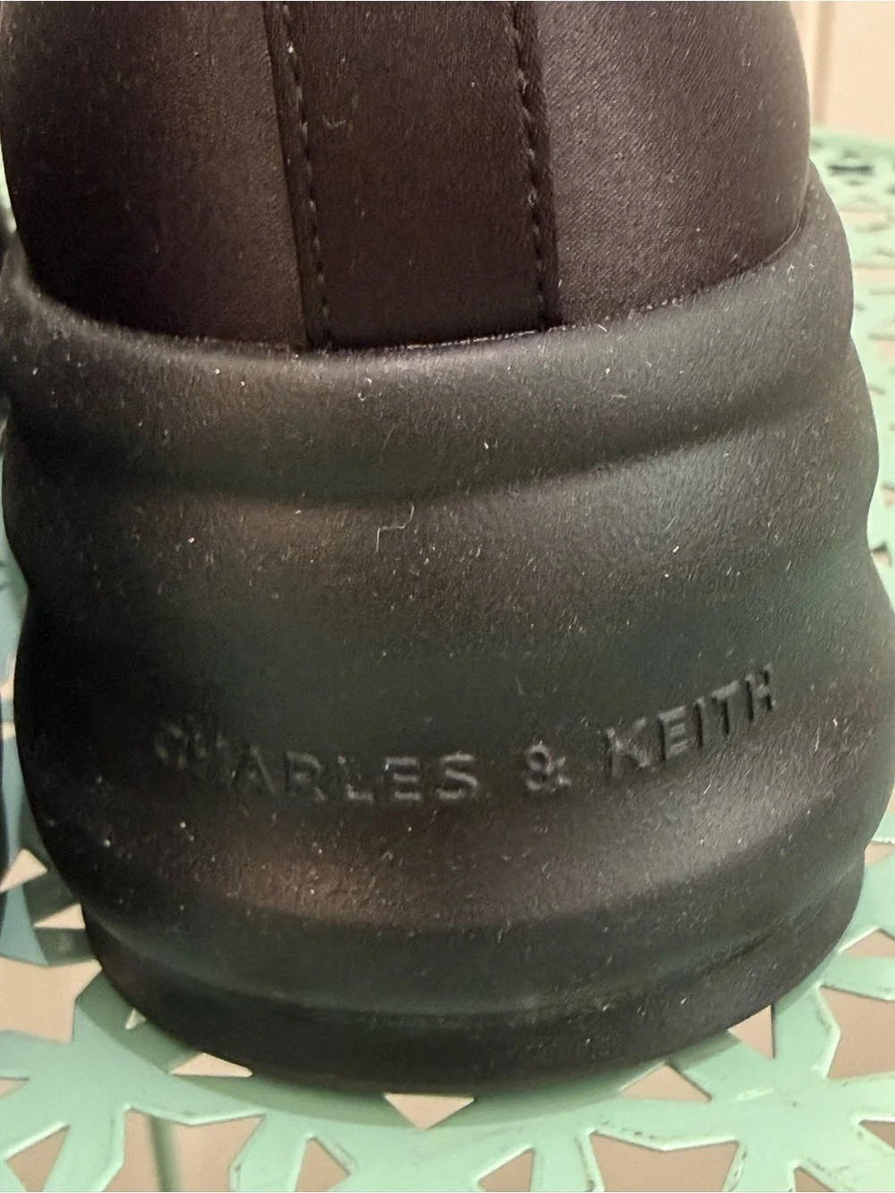 Charles & Keith Black Brantley Bow Platform Mary Janes - 38 (7.5)